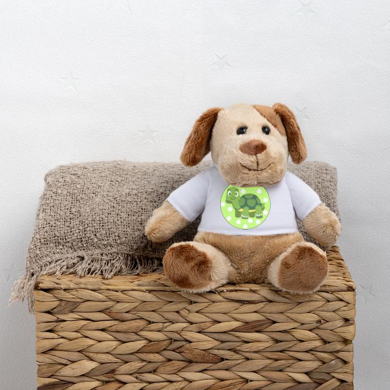 Cute Tortoise – Soft Animal Illustration Tee MiniFeet® Dog Helge