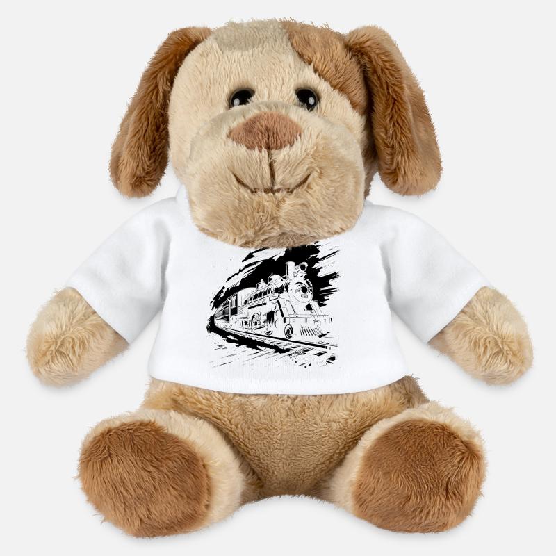 Chemin de fer - Chien en peluche Helge MiniFeet® - blanc