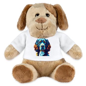 Boykin Spaniel Chien Race Coloré Dessin Animé Kawaii - Chien en peluche Helge MiniFeet® - blanc - Devant