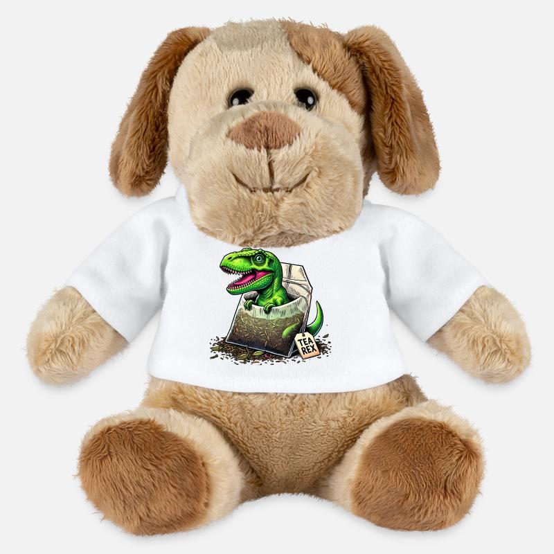 Tea Rex T-Rex Dinosaurier - MiniFeet® Hund Helge - Weiß
