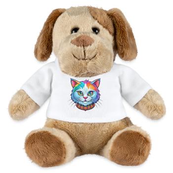 Schottische Gerade Katze Rasse Karikatur Kawaii Tier - MiniFeet® Hund Helge - Weiß - Vorne