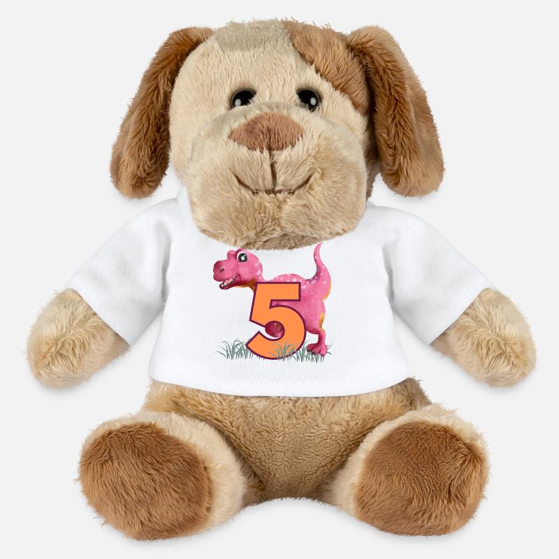 N°5 Dino - Chien en peluche Helge MiniFeet® - blanc
