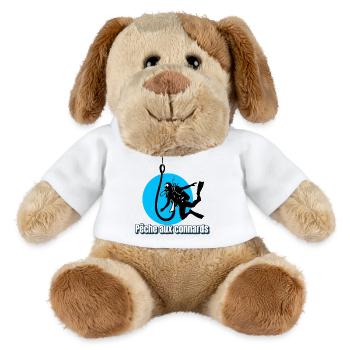 Pêche aux connards - Chien en peluche Helge MiniFeet® - blanc - Devant