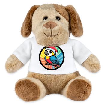 Papagai Weihnachten Tier - MiniFeet® Hund Helge - Weiß - Vorne