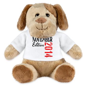 12th BIRTHDAY NOVEMBER 2014 - MiniFeet® Dog Helge - white - Front