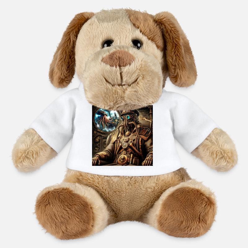 Kapitän Nemo Steampunk - MiniFeet® Hund Helge - Weiß