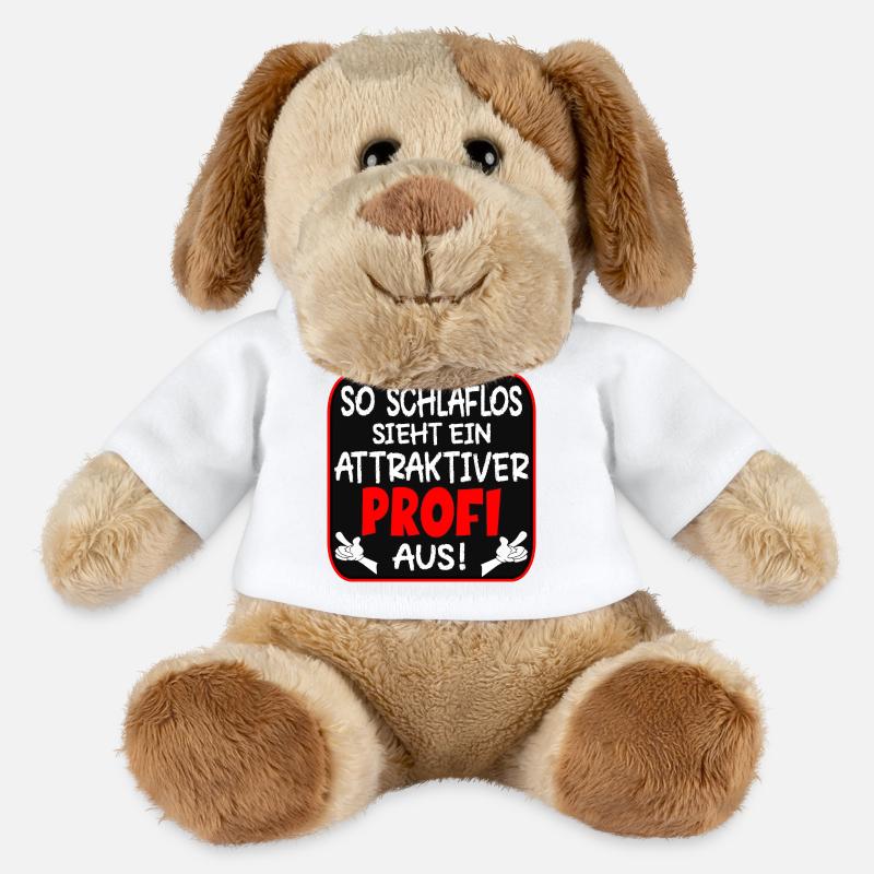 SCHLAFLOSER PROFI BERUFE - MiniFeet® Hund Helge - Weiß