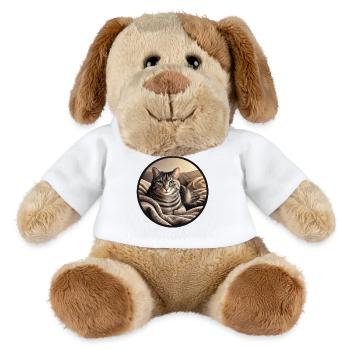Cat portrait Charly - MiniFeet® Dog Helge - white - Front