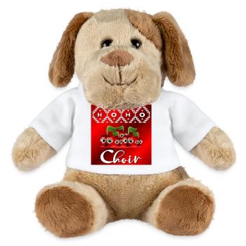 Lustige Weihnachtschorkirschen - MiniFeet® Hund Helge - Weiß - Vorne