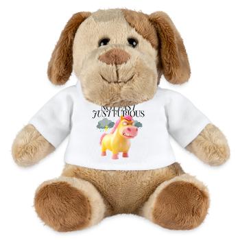 Grumpy Unicorn – Angry Cartoon Unicorn - MiniFeet® Dog Helge - white - Front