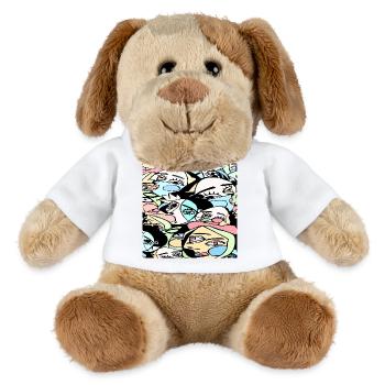 Verrückte Gesichter - MiniFeet® Hund Helge - Weiß - Vorne