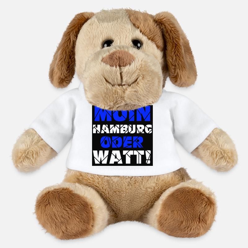 Hamburg , Moin oder watt (25) - MiniFeet® Hund Helge - Weiß