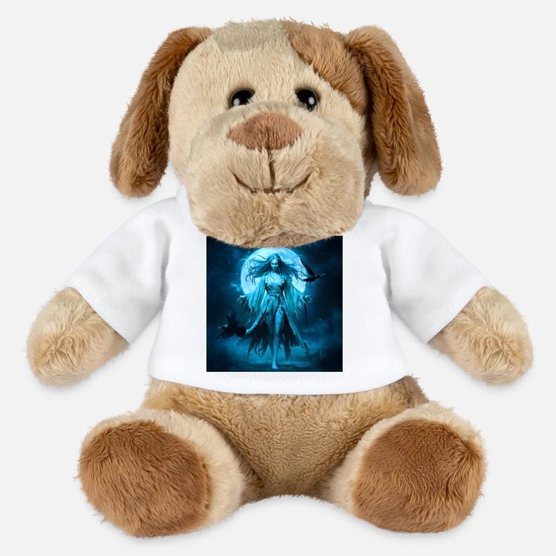 Todesfee, Kolkrabe, Monde - MiniFeet® Hund Helge - Weiß