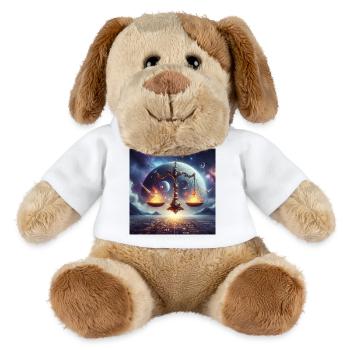 LIBRA \ Zodiac Signs - MiniFeet® Dog Helge - white - Front