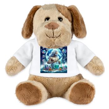 AQUARIUS \ Zodiac Signs - MiniFeet® Dog Helge - white - Front