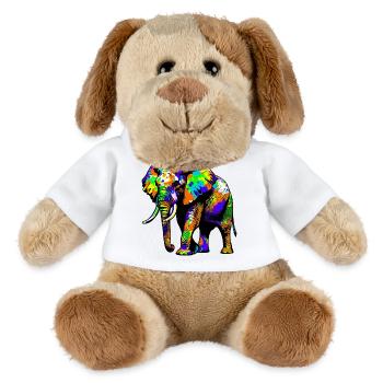 Éléphant - Chien en peluche Helge MiniFeet® - blanc - Devant