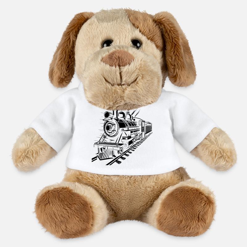 Eisenbahn - MiniFeet® Hund Helge - Weiß