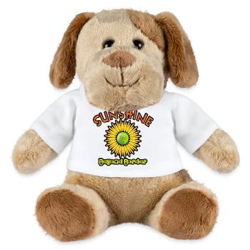 Sunshine Beyond Borders T-Shirt Design - MiniFeet® Dog Helge - white - Front