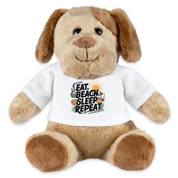 Eat Sleep Beach Repeat - MiniFeet® Dog Helge - white - Front