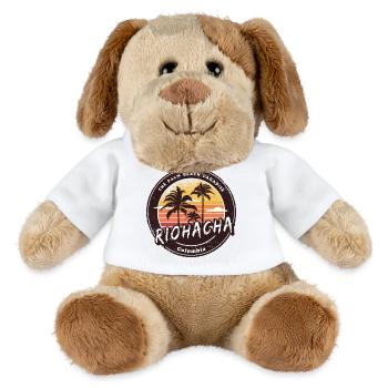Riohacha Palmen Strand Design - MiniFeet® Hund Helge - Weiß - Vorne