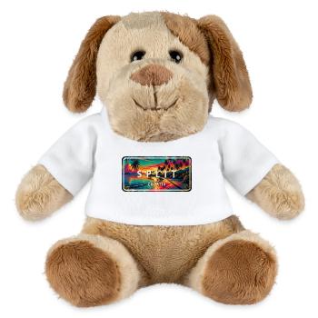 Split Croatia Sunset Design - MiniFeet® Dog Helge - white - Front