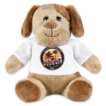 Holguín Cuba – Ambiance rétro de la plage - Chien en peluche Helge MiniFeet® - blanc - Devant