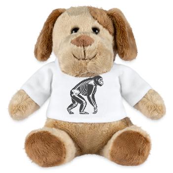 Squelette de gorille - Conception d’animaux sombres dans le style vectoriel - Chien en peluche Helge MiniFeet® - blanc - Devant