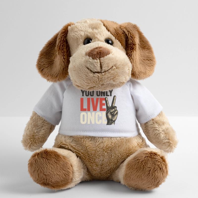 On ne vit qu’une fois vintage Chien en peluche Helge MiniFeet®