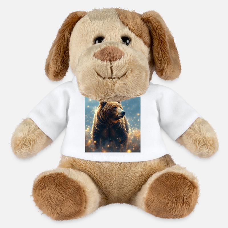 Krafttier Braunbär - MiniFeet® Hund Helge - Weiß