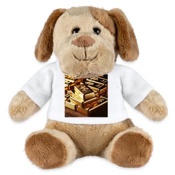 Goldbarren Dollar - MiniFeet® Hund Helge - Weiß - Vorne