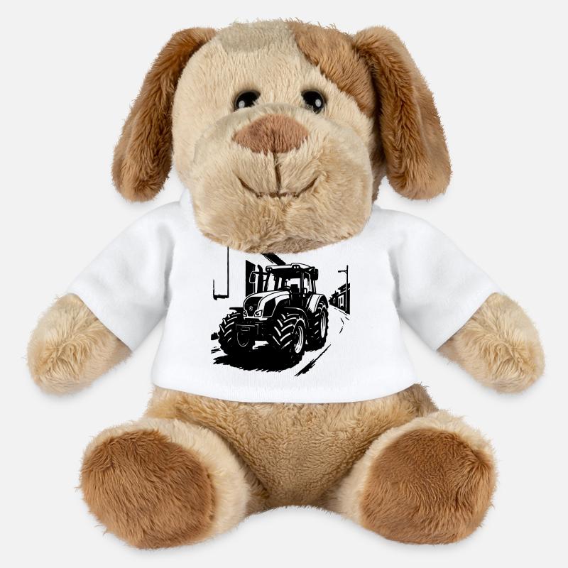 Traktor-Power Vintage - MiniFeet® Hund Helge - Weiß