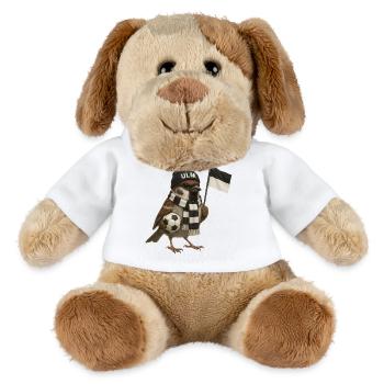 Ulmer Spatzen - Chien en peluche Helge MiniFeet® - blanc - Devant