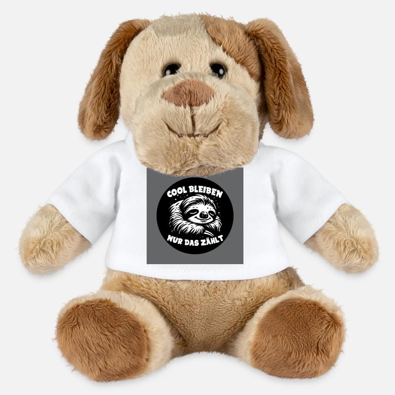 Faultier - immer cool bleiben - immer mit der Ruhe - MiniFeet® Hund Helge - Weiß