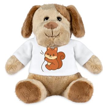 Kuschel-Eichhörnchen - MiniFeet® Hund Helge - Weiß - Vorne