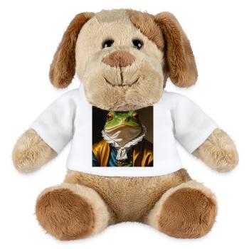 La Grenouille Noble – Royal Amphibian Chic - Chien en peluche Helge MiniFeet® - blanc - Devant