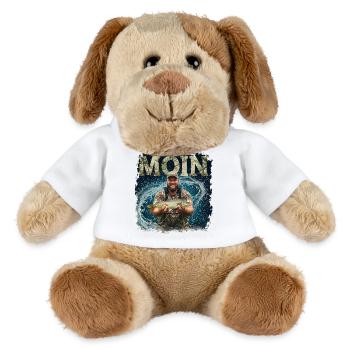 Moin Anglerglück - MiniFeet® Dog Helge - white - Front
