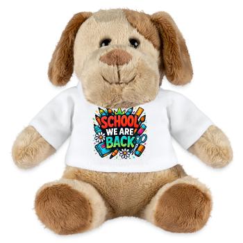 School We Are Back Shirt Graffiti Schule Kids - MiniFeet® Hund Helge - Weiß - Vorne