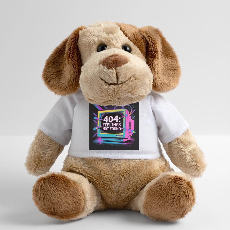Neon 404 : l’absence de sentiments dans le monde numérique Chien en peluche Helge MiniFeet®