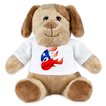 Flagge von Chile - Chile - Ninja - MiniFeet® Hund Helge - Weiß - Vorne