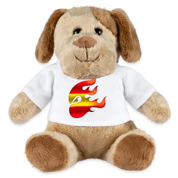 Drapeau de l’Espagne - Espagne - Ninja - Chien en peluche Helge MiniFeet® - blanc - Devant