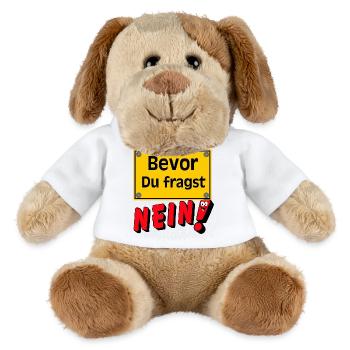 Avant que tu ne demandes No Sign - Chien en peluche Helge MiniFeet® - blanc - Devant