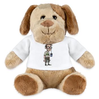 Verlorener Nerd  - MiniFeet® Hund Helge - Weiß - Vorne