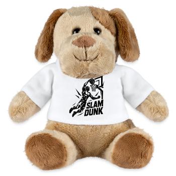 Basketball Slam Dunk Throw Player Dunking Gift - MiniFeet® Dog Helge - white - Front