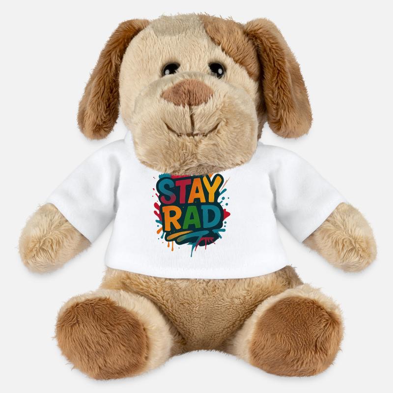 Stay Rad Graffiti - MiniFeet® Hund Helge - Weiß
