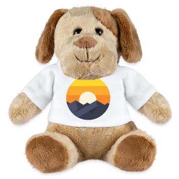 Sunset Mountain Abstrakt - MiniFeet® Hund Helge - Weiß - Vorne