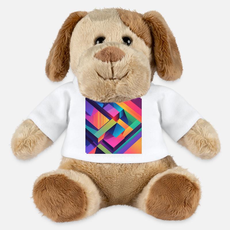 abstrakt - MiniFeet® Hund Helge - Weiß
