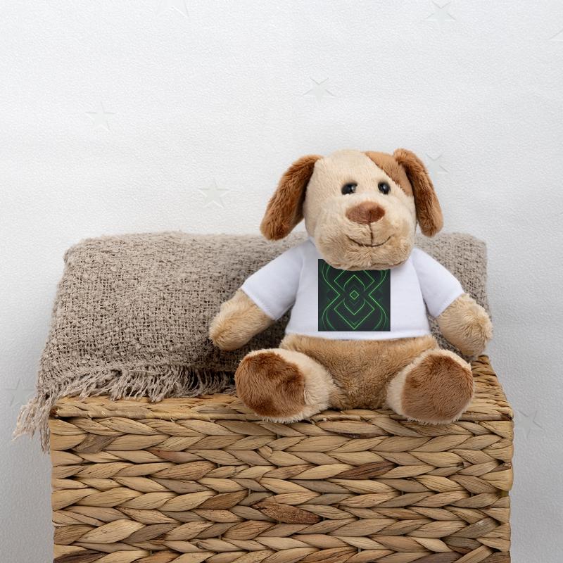 Futuristic green geometry MiniFeet® Dog Helge