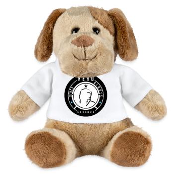 Nerd Ala Waa Science Motivation T-Shirt - MiniFeet® Dog Helge - white - Front