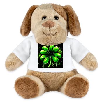 Four-leaf clover - MiniFeet® Dog Helge - white - Front