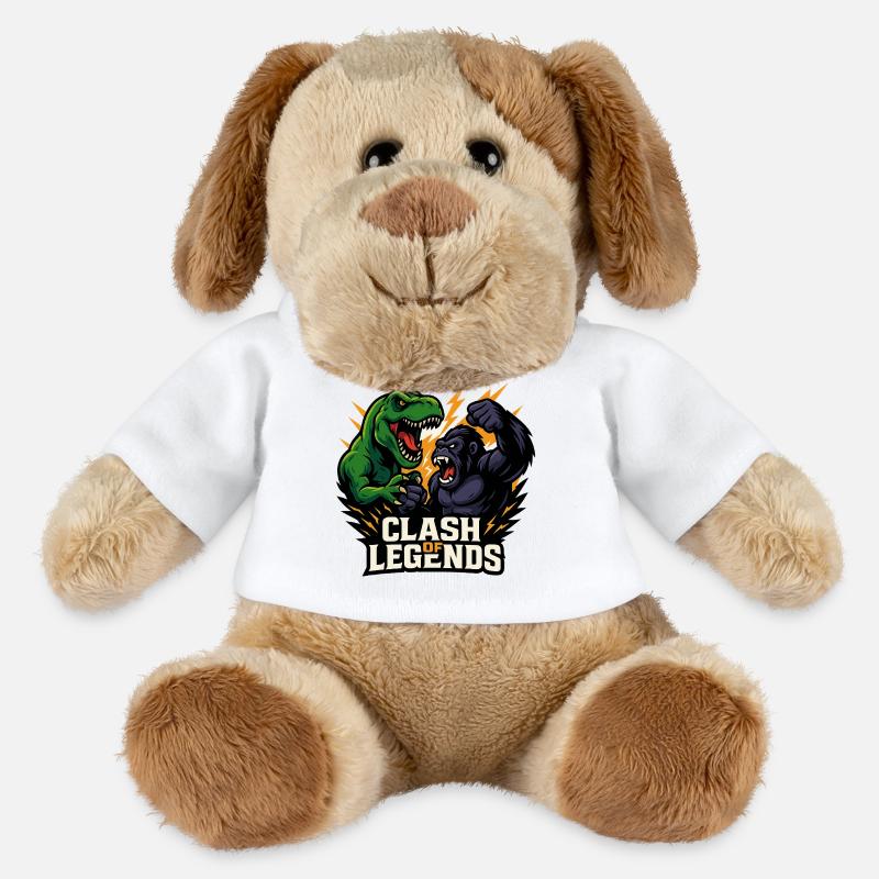 Dino vs. Gorilla - MiniFeet® Dog Helge - white